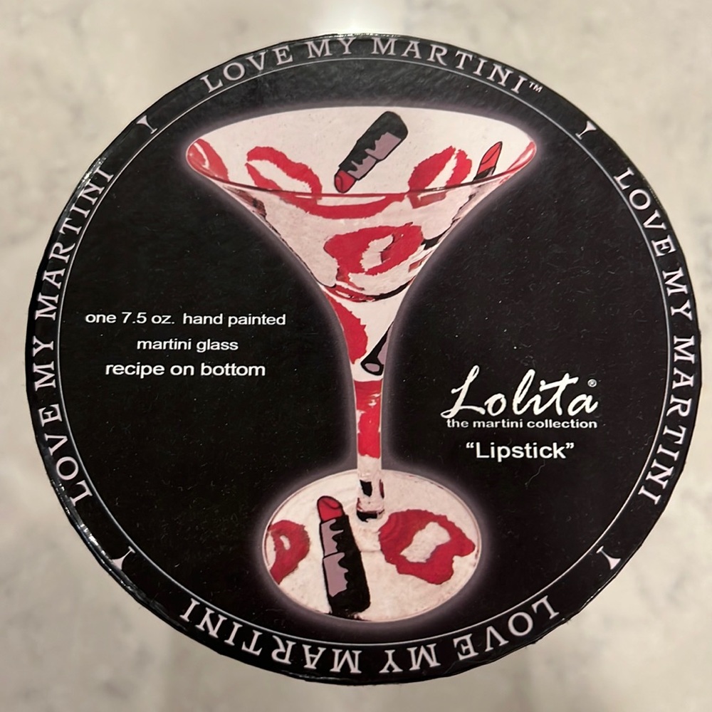 Lolita Martini Glass - Lipstick